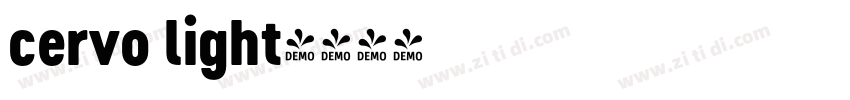 cervo light字体转换 cervo light字体转换